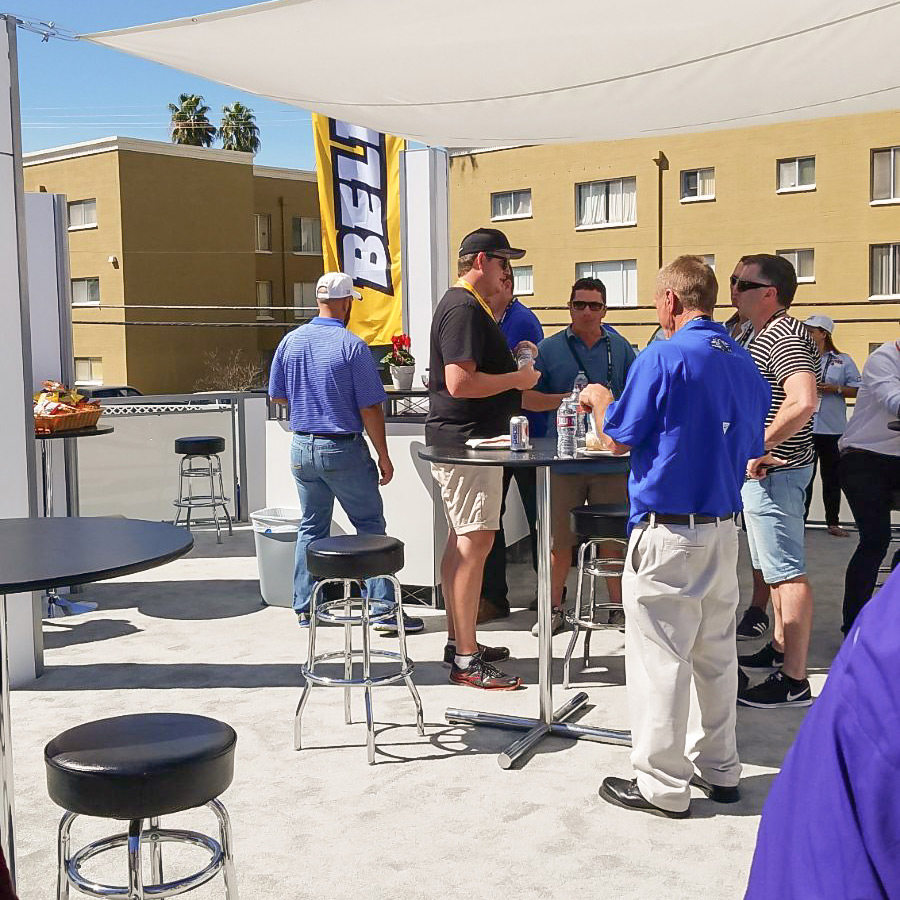 Roof top bar at our stand at CONEXPO-AGG/CON 2017